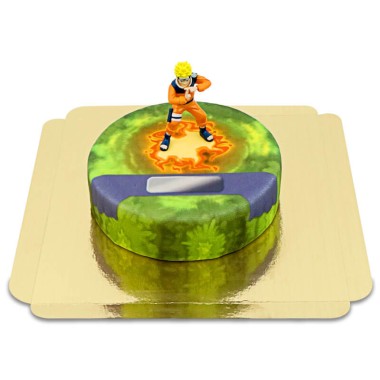 Naruto® sur gâteau clairière