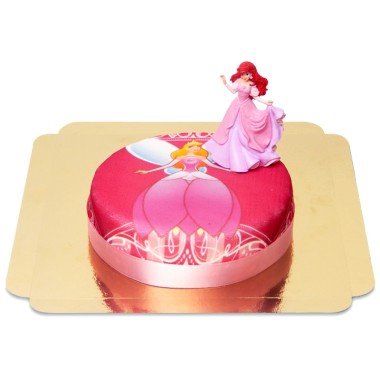 Gâteau princesse avec figurine Ariel®