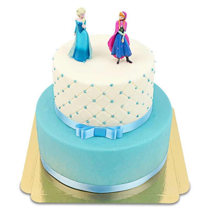 Anna et Elsa®sur gâteau deluxe