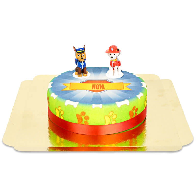 Cake topper anniversaire - Décoration gateau Pat patrouille - Cake