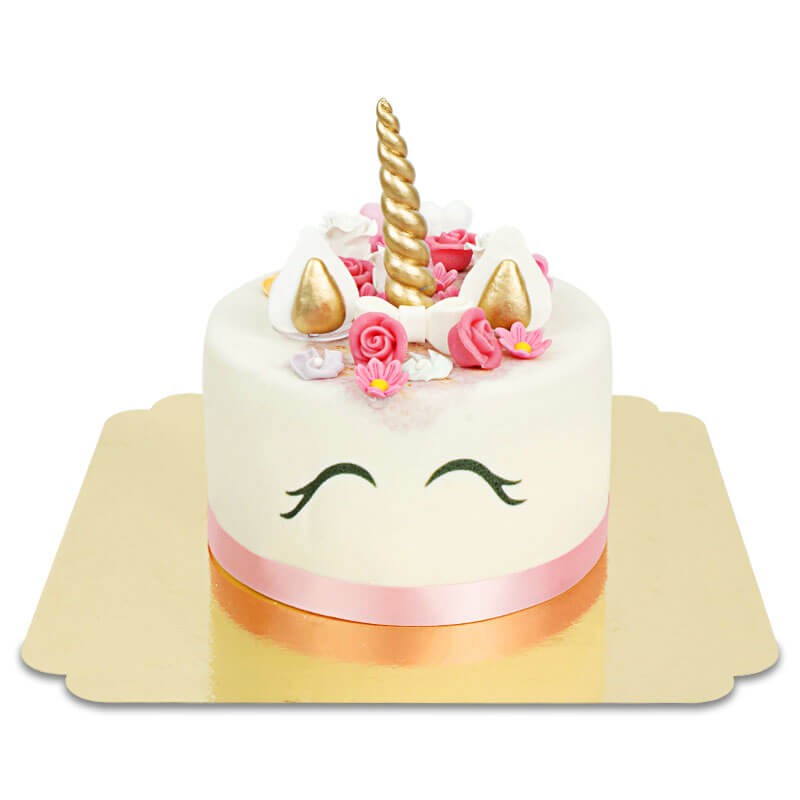 Cake topper licorne, décoration gâteau licorne