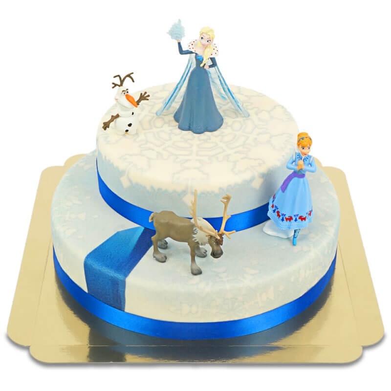 La Reine des Neiges® et ses compagnons sur gâteau 🍰