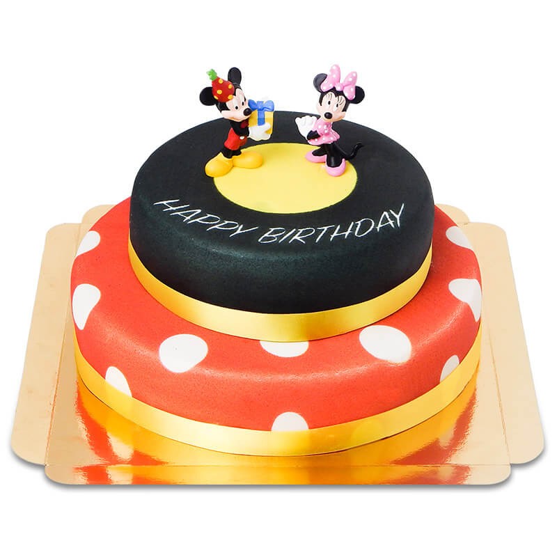 Gâteau d'anniversaire Mickey et Minnie pour Juliette 2 ans - Les Lutins  Créatifs, bricolage pour enfants.