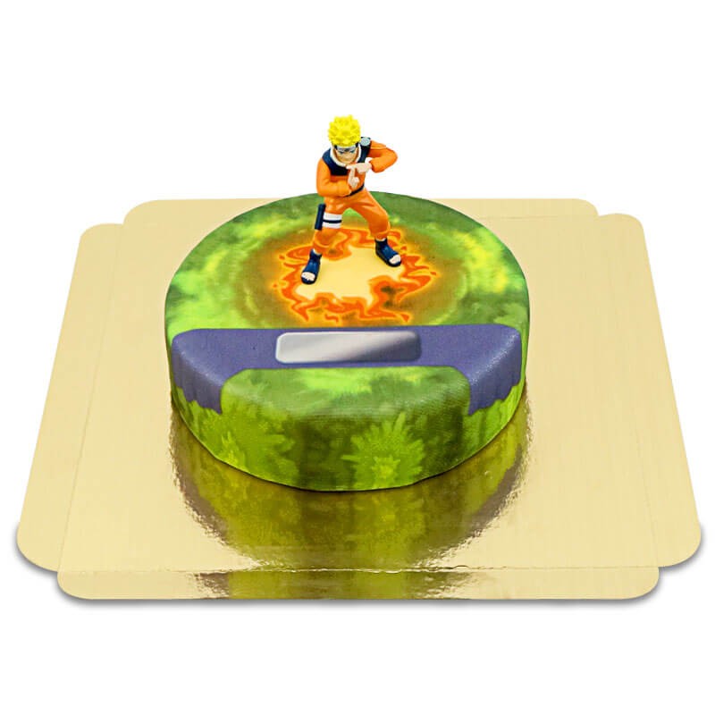 Naruto-Figur auf Lichtung-Torte