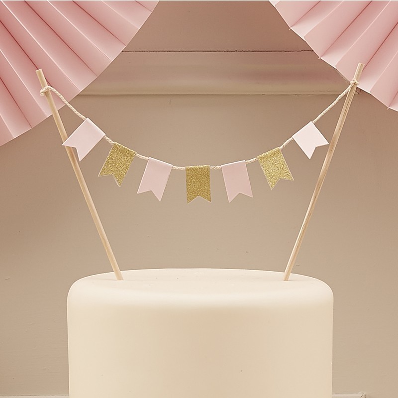 Décoration de gâteau à planter Topper Happy Birthday argenté