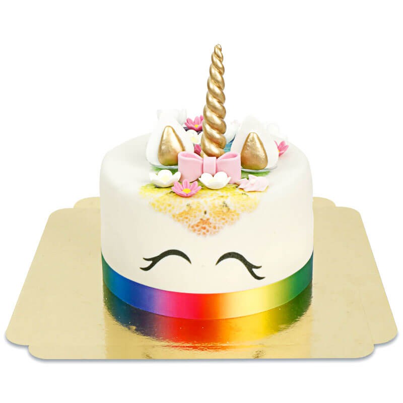 Décorations de gâteau arc-en-ciel de gâteau d'anniversaire
